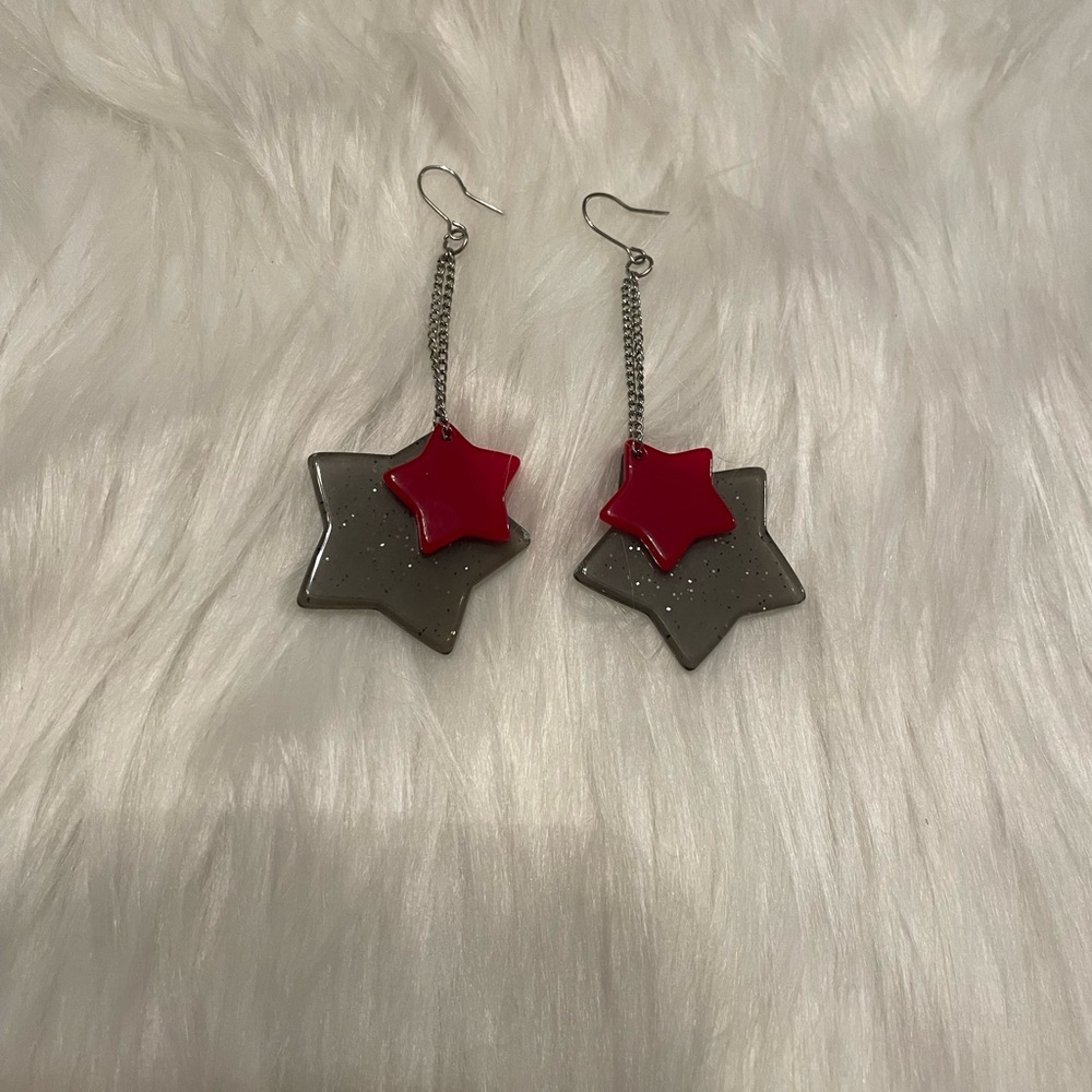 Y2K Dangle Star Earrings